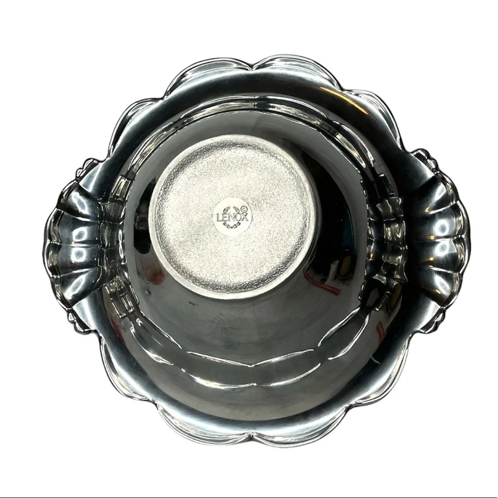 Lenox Metal Polished En Provence Salad Serving Bowl 16